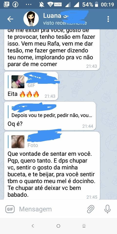 Foto 1 do Conto erotico: Dialogo quente e real com uma putinha no Telegram