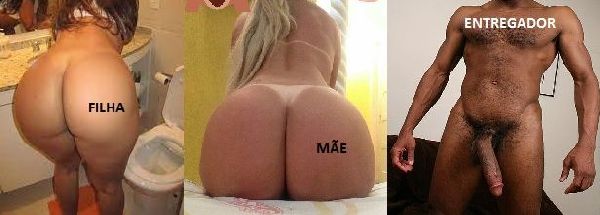 Foto 1 do Conto erotico: Mãe e filha peladinhas em casa dão para o entregador de pizza