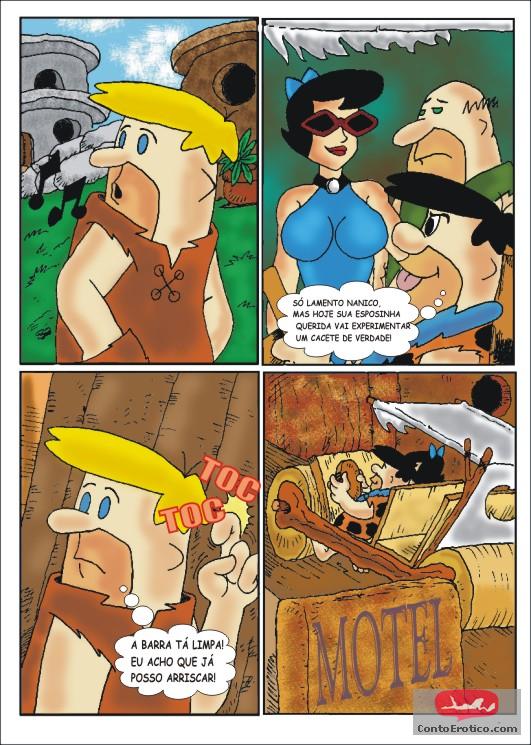 Quadrinho Erotico O Álibi - Os flintstones Imagem 3