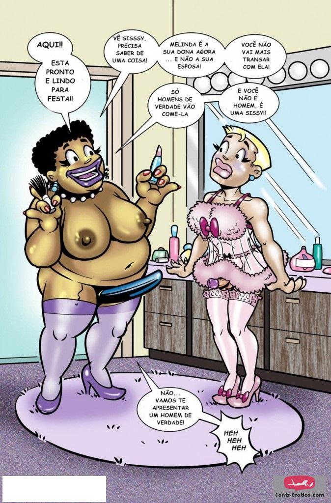 Quadrinho Erotico O Corninho Crossdress. Imagem 12