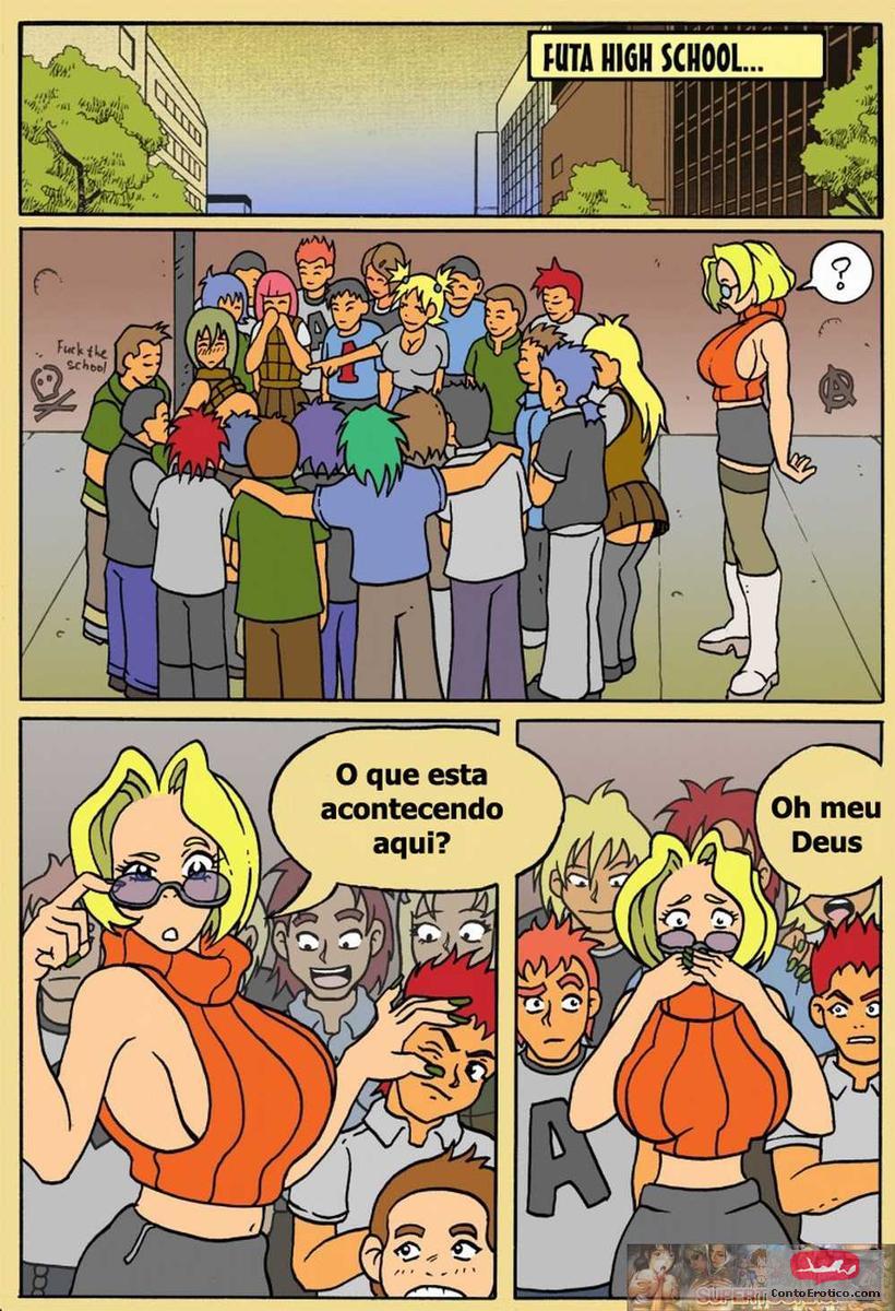 Quadrinho Erotico escola de travestis parte 2 Imagem 1