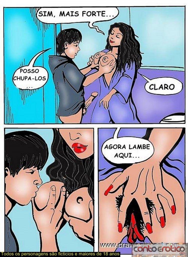 Quadrinho Erotico Trocou as revistinhas para foder com a sua mãe... Imagem 6