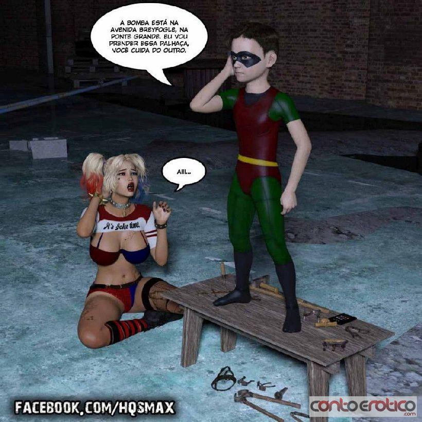 Quadrinho Erotico Harley Quina agora sendo fodida pelo Robin... Imagem 5