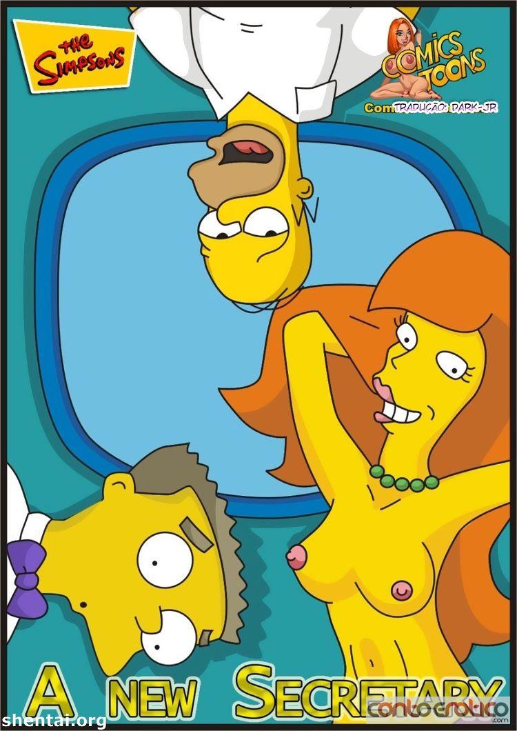 Quadrinho Erotico Os Simpson - A Secretária do seu chefe acabou dando para o Hommer por engano... Imagem 1