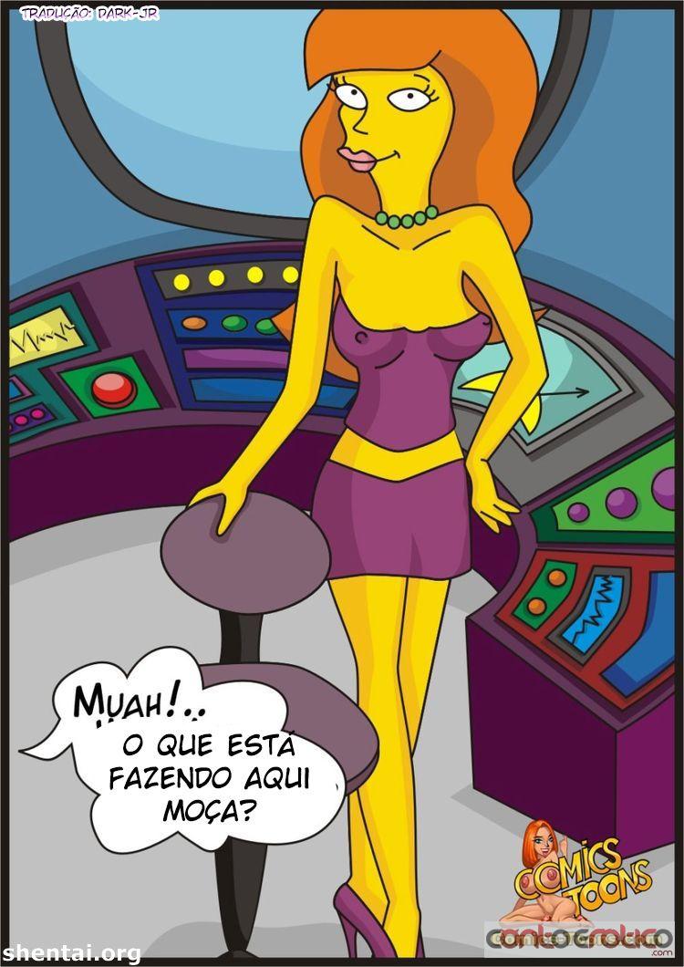 Quadrinho Erotico Os Simpson - A Secretária do seu chefe acabou dando para o Hommer por engano... Imagem 2