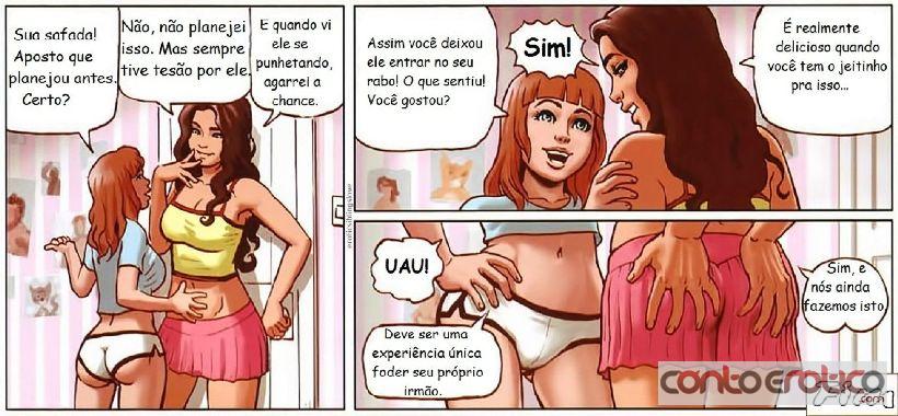 Quadrinho Erotico Irmã pega o Irmão Imagem 12