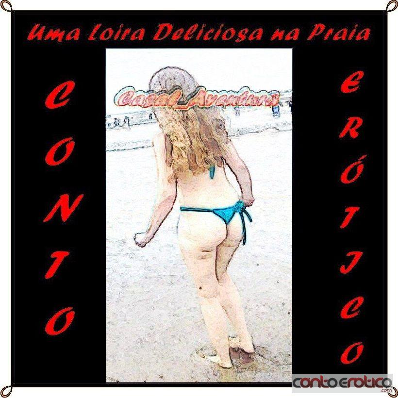 Quadrinho Erotico Uma Loira Deliciosa Na Praia (1Parte) Imagem 1