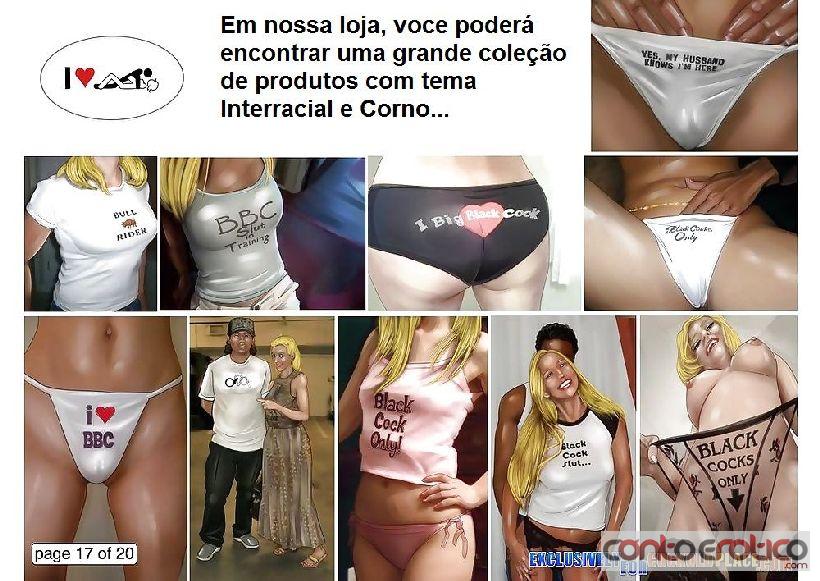 Quadrinho Erotico Resort Interrracial dos Cornos Imagem 17