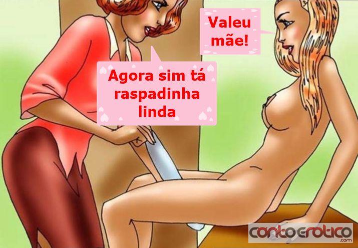 Quadrinho Erotico Depilando a filha Imagem 6