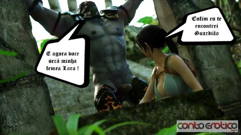 Quadrinho Erotico Lara Croft e o Guardião Imagem 4