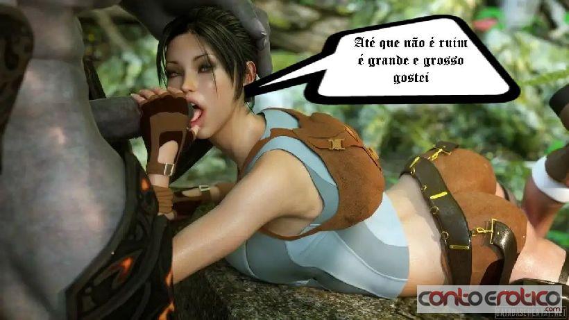 Quadrinho Erotico Lara Croft e o Guardião Imagem 8