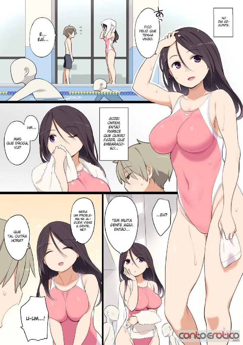 Quadrinho Erotico Pool de Deatta Oneesan to Ecchi na Kankei ni Imagem 12