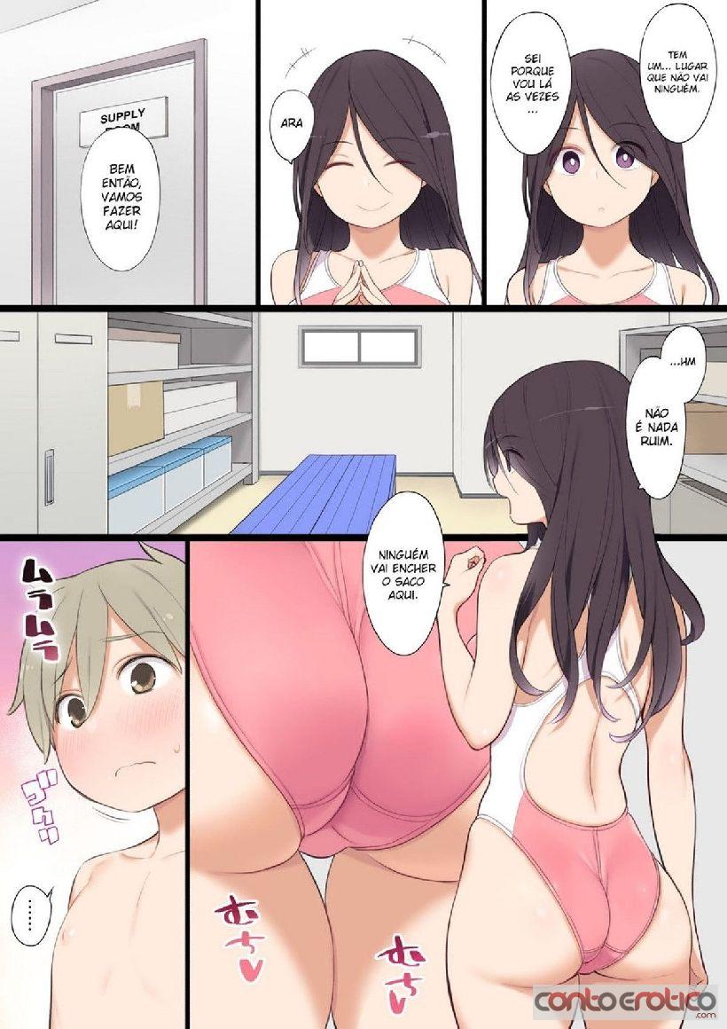 Quadrinho Erotico Pool de Deatta Oneesan to Ecchi na Kankei ni Imagem 13