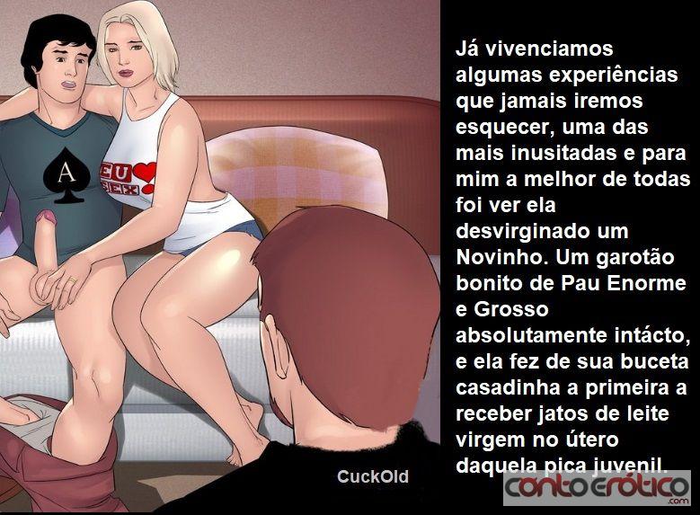 Quadrinho Erotico O PRAZER DE CONVENCER A ESPOSA A DAR A OUTRO, TEM UM PREÇO... Imagem 3