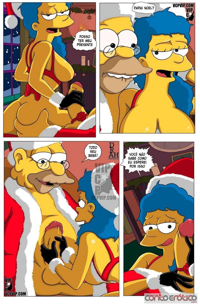 Quadrinho Erotico O Natal de Marge Imagem 10