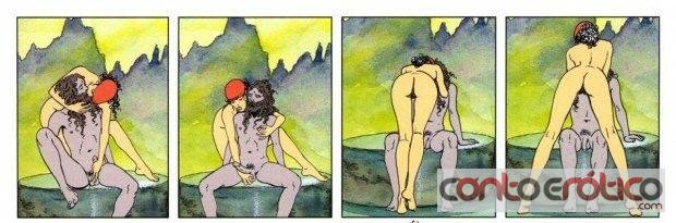 Quadrinho Erotico Kama Sutra - Sexo com Um Sadhu Imagem 2