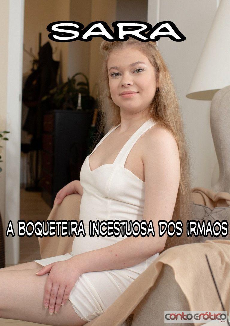 Quadrinho Erotico Sara- A boqueteira incestuosa dos irmaos Imagem 1