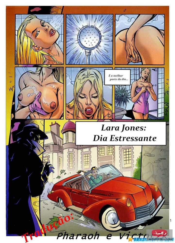 Quadrinho Erotico Lara Jones - Dia Estressante Imagem 1