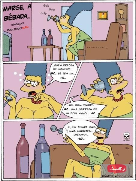 Quadrinho Erotico O Incesto dos Simpsons Imagem 1