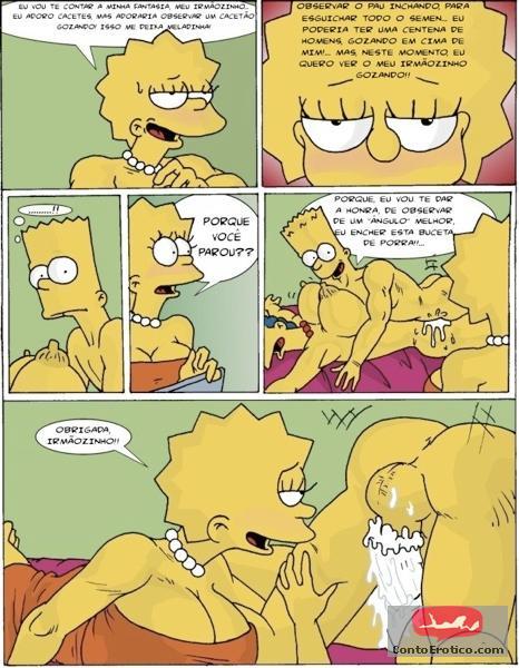 Quadrinho Erotico O Incesto dos Simpsons Imagem 10