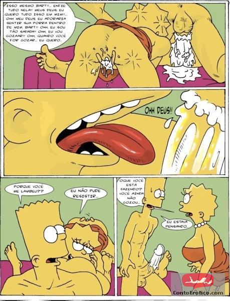 Quadrinho Erotico O Incesto dos Simpsons Imagem 11