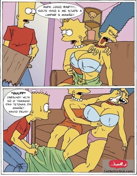 Quadrinho Erotico O Incesto dos Simpsons Imagem 4