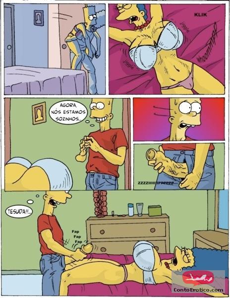 Quadrinho Erotico O Incesto dos Simpsons Imagem 6