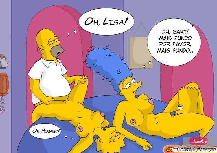 Quadrinho Erotico A família Simpson bêbada Imagem 7