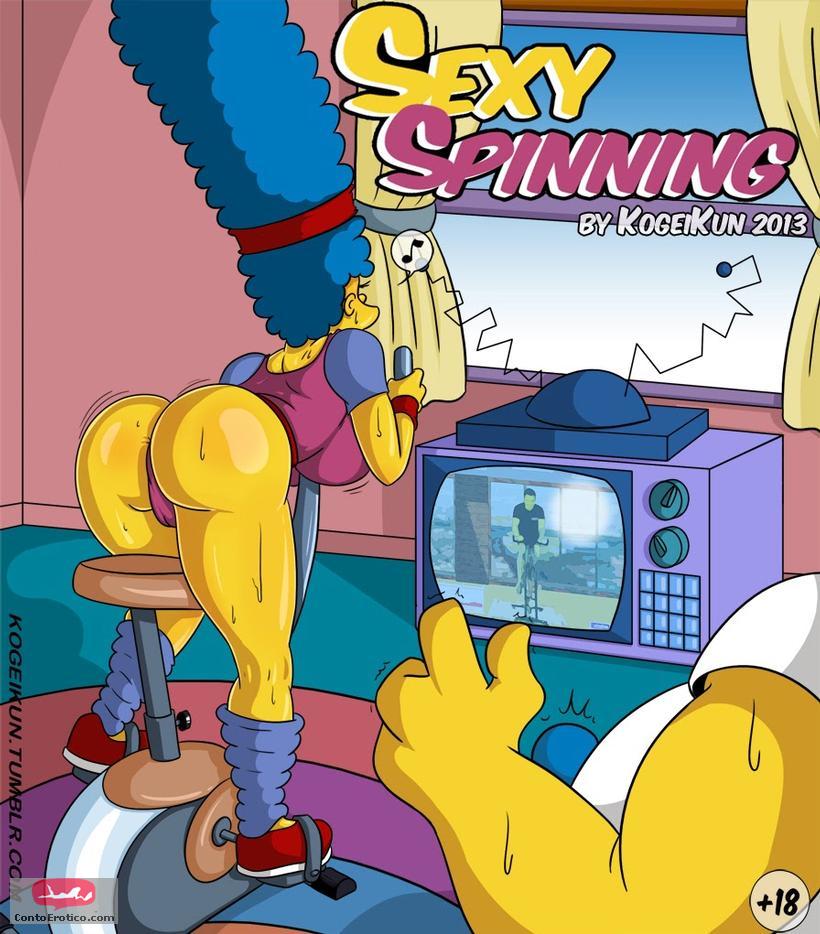 Quadrinho Erotico Os Simpsons em Sexy Spinning Imagem 1