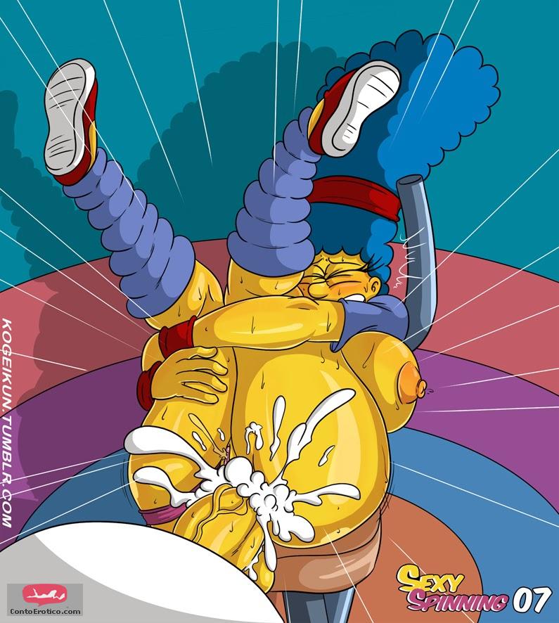 Quadrinho Erotico Os Simpsons em Sexy Spinning Imagem 8