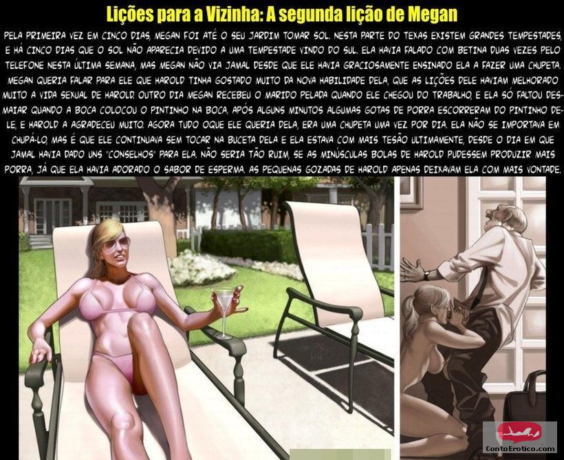 Quadrinho Erotico LIÇÕES PARA MEGAN - 2ª PARTE Imagem 9