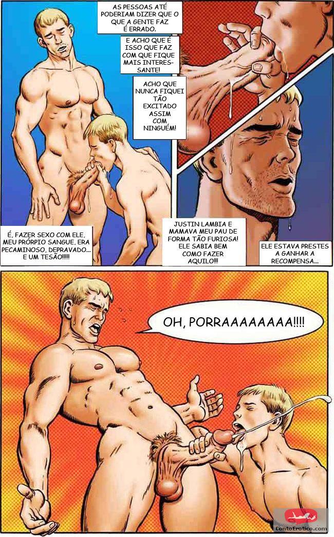 Quadrinho Erotico Meu Selvagem e Atrevido Filho - Parte 1 (GAY) Imagem 13